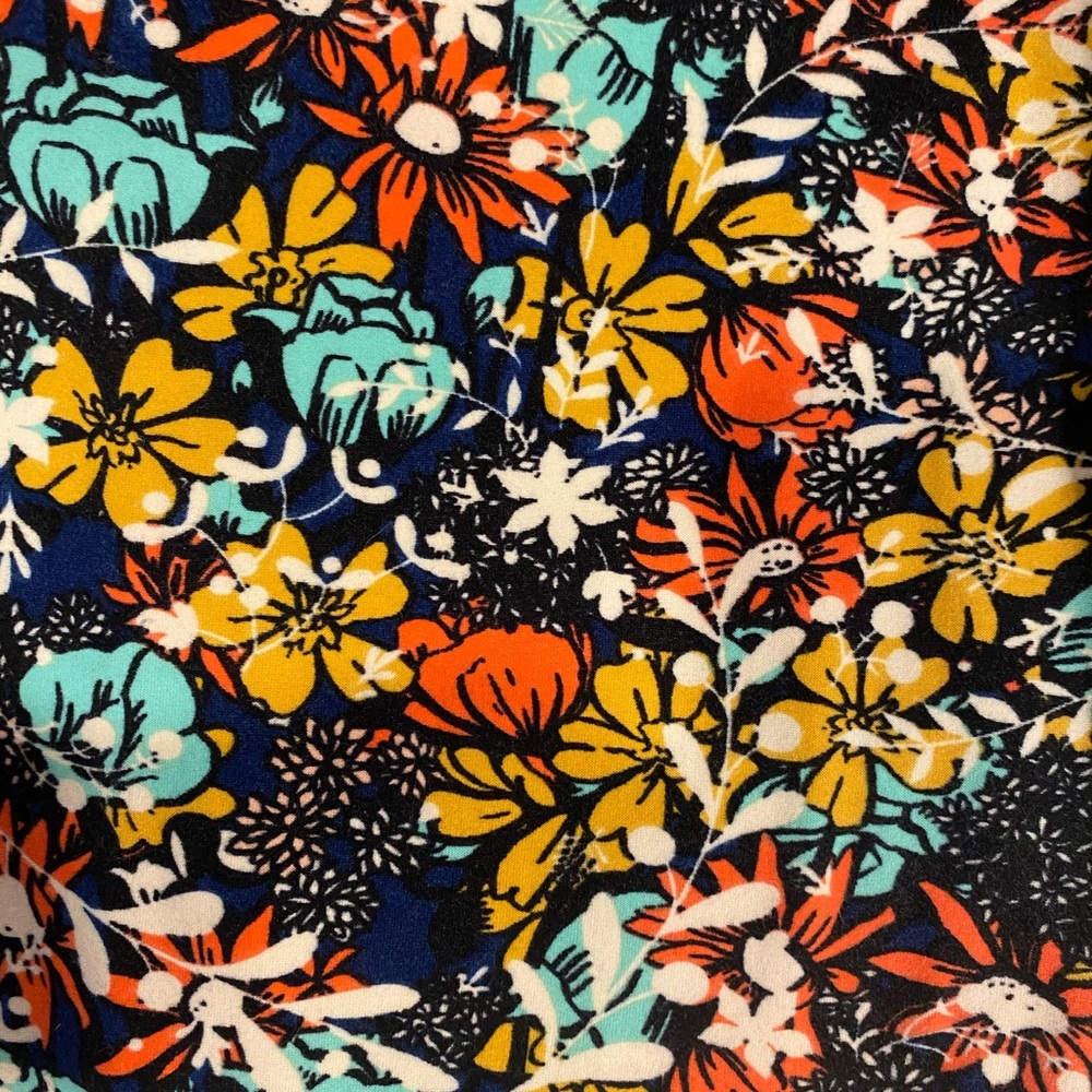 LuLaRoe OS Floral Leggings- multi